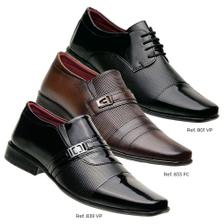 Sapato Social Democrata Prime Couro Masculino Preto - Paqueta