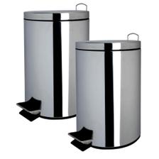 Imagem de Kit com 2 Lixeiras Inox 5 Litros - Just ...