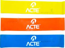 mini bands acte sports com 3 níveis de resistências