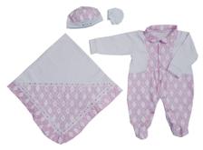 Kit Saida Maternidade 4 Pecas Alo Bebe Lilas I9 Baby Saida De Maternidade Magazine Luiza