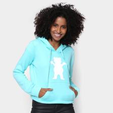 bear print sherpa moletom com capuzs