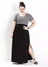 saia longa plus size