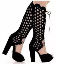 bota gladiadora salto alto