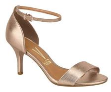 sandalia vizzano dourada salto fino