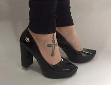 scarpin preto salto 12