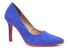 scarpin azul caneta
