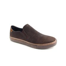 slip on masculino marrom