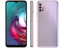 Smartphone Motorola Moto G30 128GB White Lilac 4G - 4GB RAM Tela 6,5” Câm.  Quádrupla + Selfie 13MP - Celular Básico - Magazine Luiza