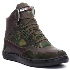 tenis camuflado cano alto