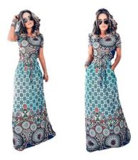 vestido longo simples dia a dia