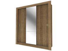 Guarda-roupa Casal 3 Portas de Correr Madesa - City 1056-1E com Espelho