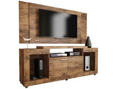 Rack para TV com Painel até 55” 2 Portas - Caemmun Sense Elegance