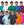 Kit 3, Azul royal, Bordô, Laranja, Azul marinho, Azul piscina, Bege, Verde mar, Pink, Verde, Chumbo