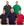 Kit 3, Preto, Vermelho, Azul marinho, Verde, Verde musgo
