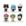 6 unidades, A