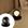 Preto globo vidro fume
