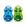 KIT 2 (AZUL + VERDE)