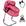 Pink de bolinha branca