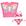 Estrelas glitter f142, Borboleta rosa f149