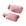 Capa de tecido rosa b
