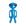 1pcs, Azul