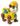 Amarelo rubble sem pilhas