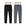 2pcs, Preto, Cinza