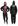 Preto com rosa capuz
