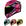 Preto/Rosa/Prata Brilho
