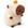 Capivara bege 22cm com fruta