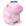 Capivara rosa 22cm com boné