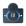 Quadrado Dual USB Azul
