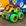 Carrinho verde gaiola