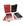 1 preto 1 vermelho