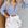 Short branco blusa azul