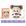 W, 001 mini urso dada, 187 pcs