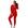 Conjunto vermelho babado frio