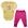 Amarelo com pink