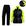 Preto com Amarelo Neon
