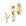 Ouro, Branco, 3pcs