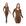 1 conjunto marrom