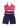 Azul marinho com rosa pink