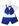 Azul bic com shorts
