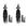 Preto, 2pcs