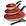 Bege rotoprint, Vermelho
