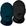1-Preto / 1-Azul marinho
