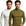 1 branca 1 verde militar