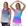 Azul roxo, Tie dye