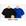 Preto, Azul