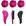 Escova pink, Touca pink